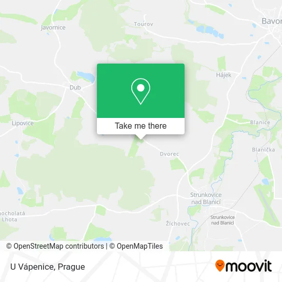Карта U Vápenice
