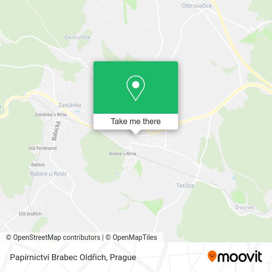 Papírnictví Brabec Oldřich map