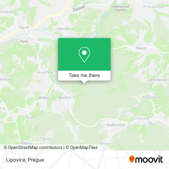 Карта Lipovice