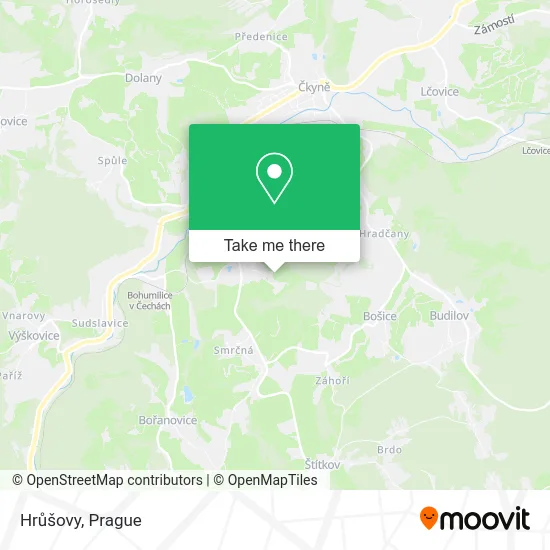 Карта Hrůšovy