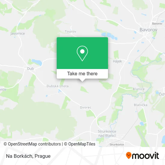Карта Na Borkách