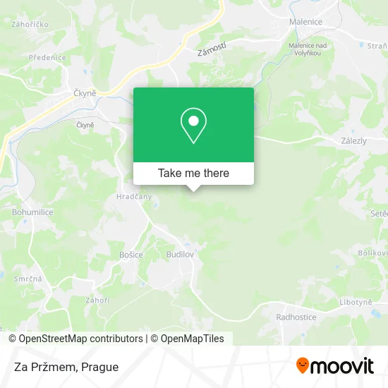 Карта Za Pržmem