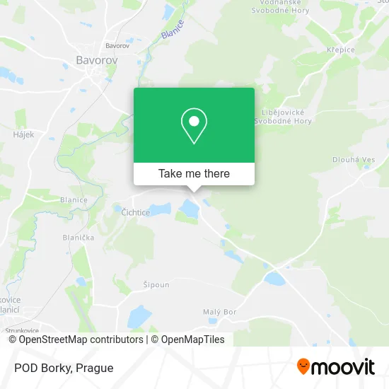 Карта POD Borky