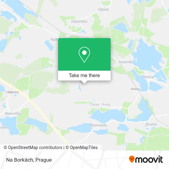 Карта Na Borkách