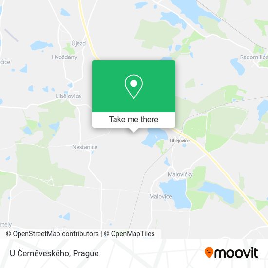 U Černěveského map
