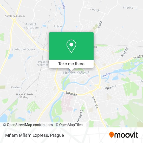 Mňam Mňam Express map