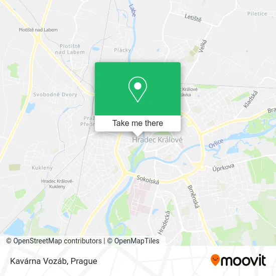 Карта Kavárna Vozáb