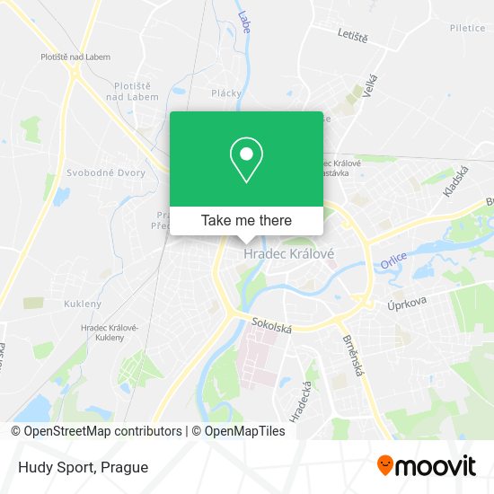 Hudy Sport map