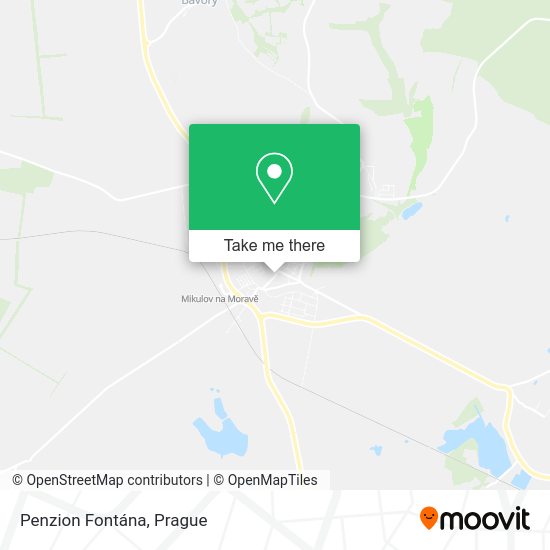Карта Penzion Fontána