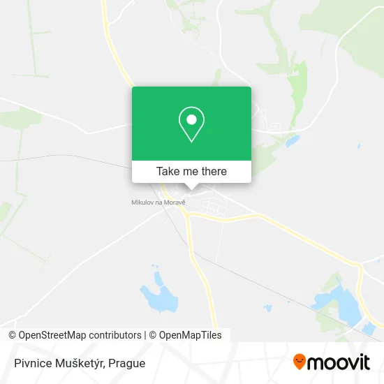 Карта Pivnice Mušketýr