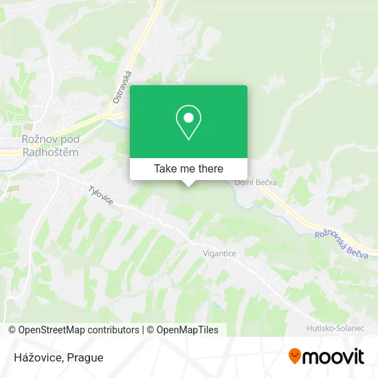 Карта Hážovice
