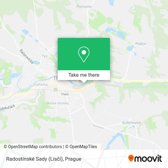 Radostínské Sady (Lísčí) map