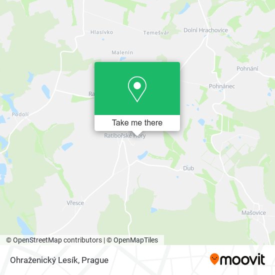 Ohraženický Lesík map
