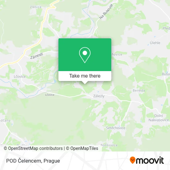 Карта POD Čelencem