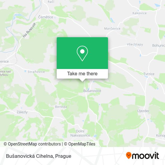 Bušanovická Cihelna map