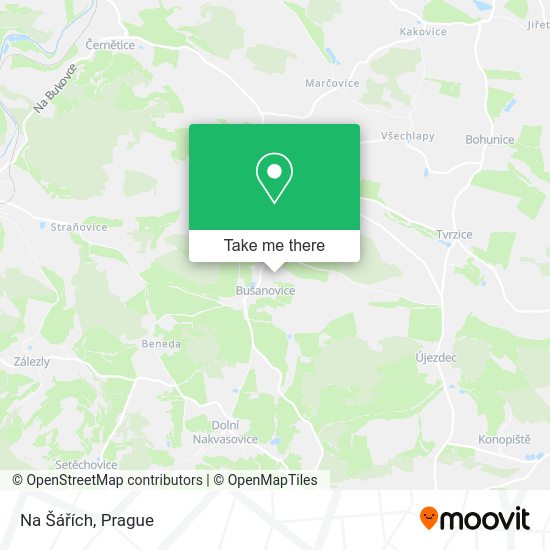 Na Šářích map
