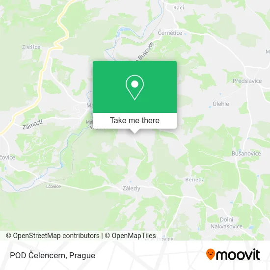 Карта POD Čelencem