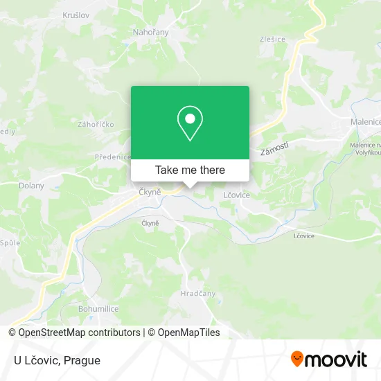 Карта U Lčovic