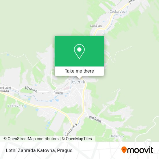 Letní Zahrada Katovna map