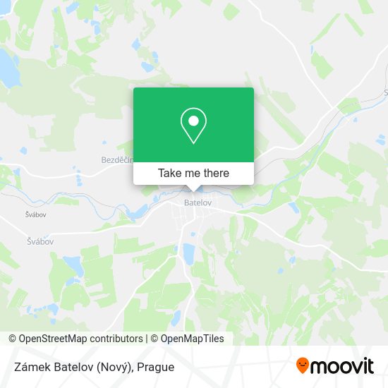 Zámek Batelov (Nový) map