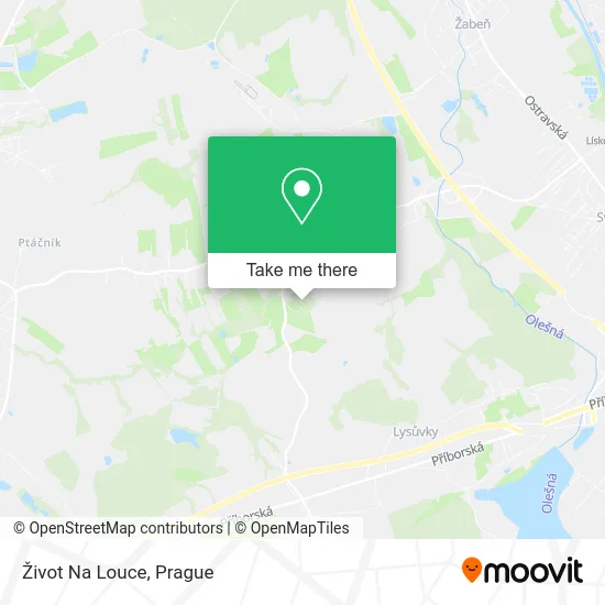 Карта Život Na Louce