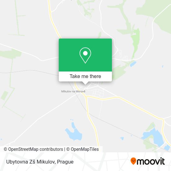 Ubytovna Zš Mikulov map