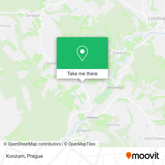 Konzum map