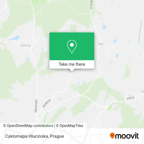 Карта Cyklomapa Hlucinska