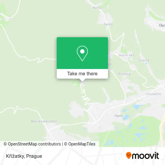 Křížatky map