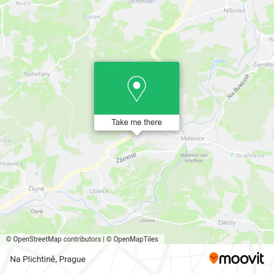 Карта Na Plichtině