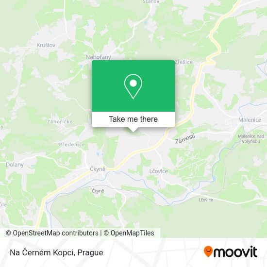 Na Černém Kopci map