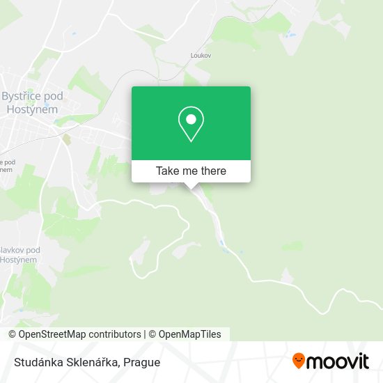 Studánka Sklenářka map
