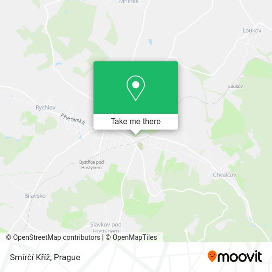 Smírčí Kříž map