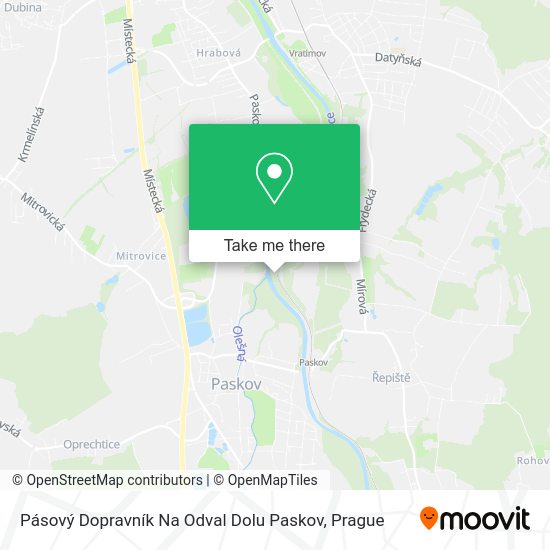 Pásový Dopravník Na Odval Dolu Paskov map