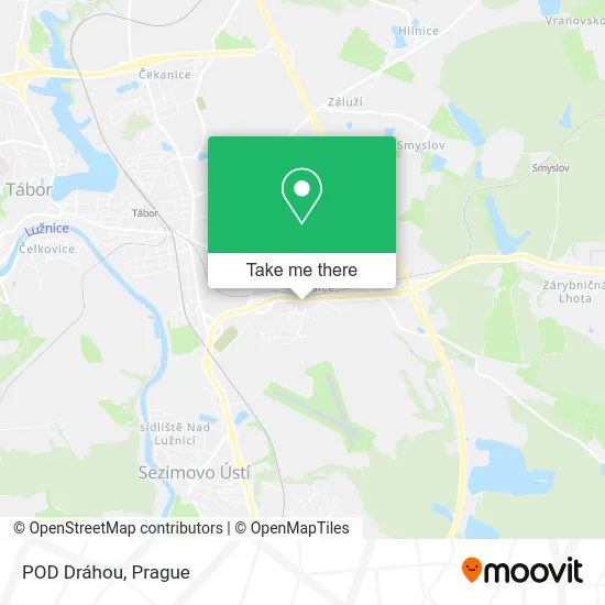 Карта POD Dráhou