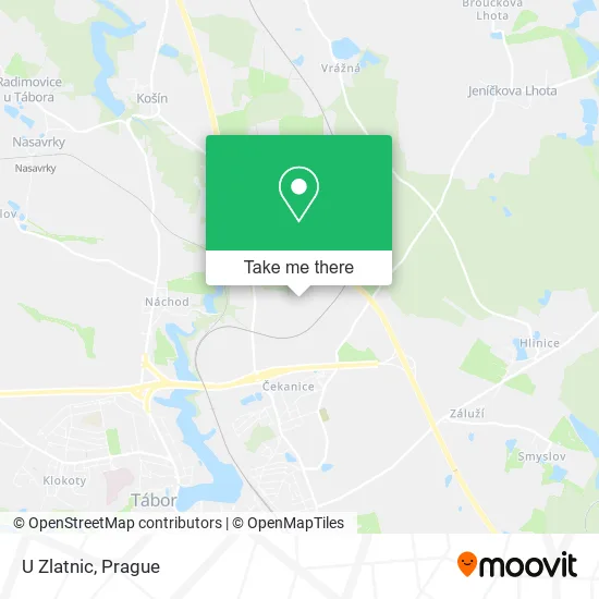Карта U Zlatnic
