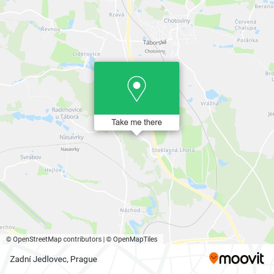 Карта Zadní Jedlovec