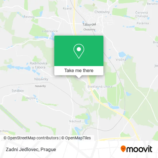 Карта Zadní Jedlovec