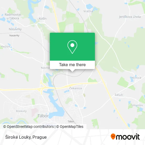 Карта Široké Louky