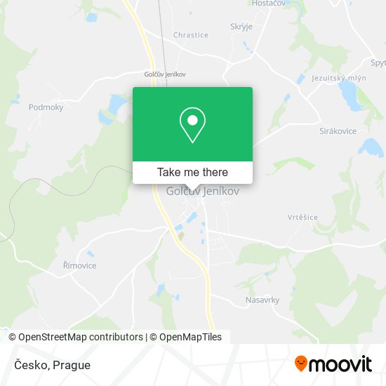 Карта Česko