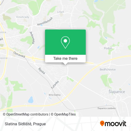 Slatina Sídliště map