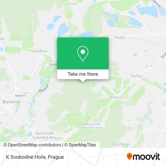 K Svobodné Hoře map