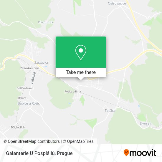 Galanterie U Pospíšilů map