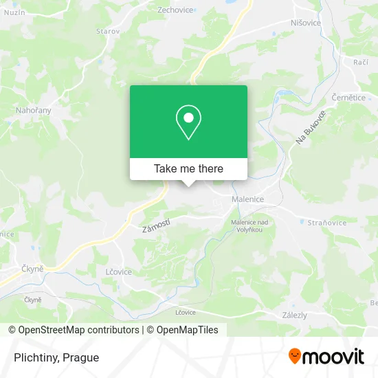 Карта Plichtiny