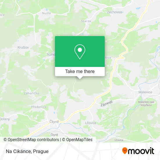 Карта Na Cikánce