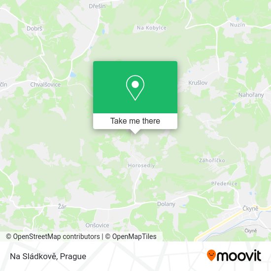 Карта Na Sládkově