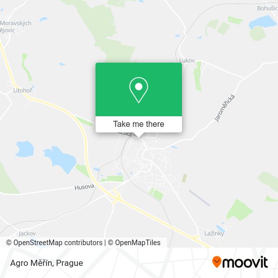 Agro Měřín map