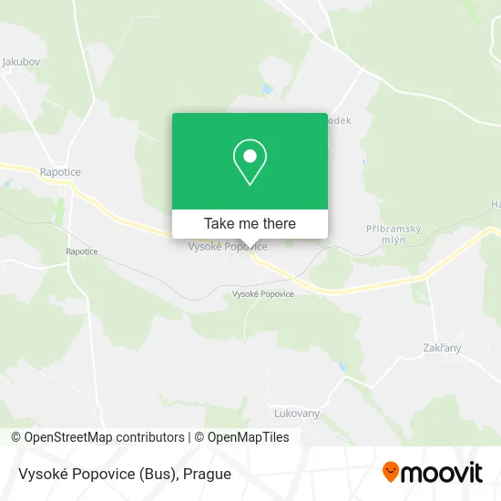Vysoké Popovice (Bus) map