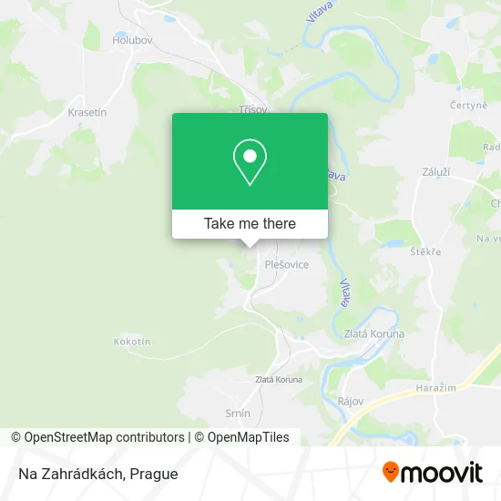 Карта Na Zahrádkách