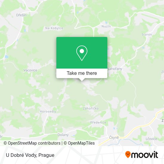 U Dobré Vody map